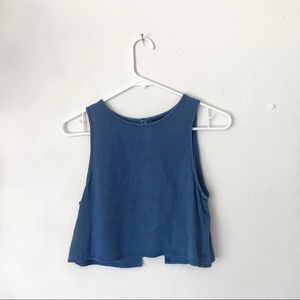 UO Blue Crop Top